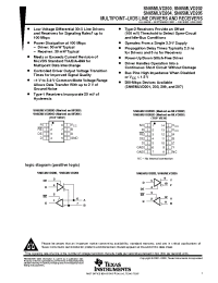 Datasheet SN65MLVD205DR manufacturer TI