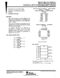 Datasheet SN74132 manufacturer TI