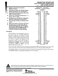 Datasheet SN74ABT16952DGGR manufacturer TI