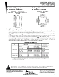 Datasheet SN74ACT241DWR manufacturer TI