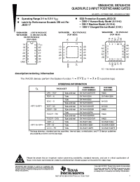 Datasheet SN74AHC00PWLE manufacturer TI