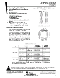 Datasheet SN74AHC273PWLE manufacturer TI