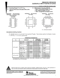 Datasheet SN74AHC32PWRE4 manufacturer TI