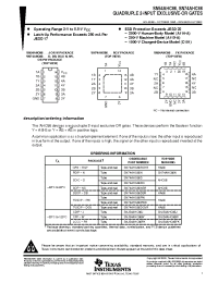 Datasheet SN74AHC86NSR manufacturer TI