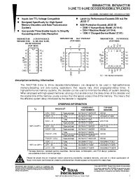 Datasheet SN74AHCT138DBLE manufacturer TI