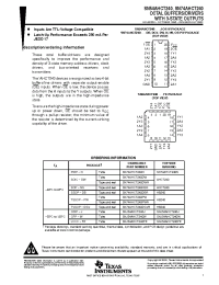 Datasheet SN74AHCT240DBR производства TI