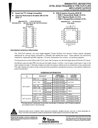 Datasheet SN74AHCT574DGVR производства TI