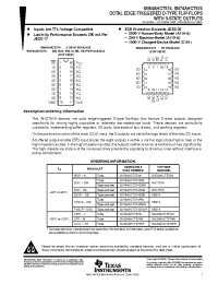 Datasheet SN74AHCT574PWLE manufacturer TI