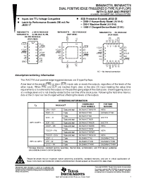Datasheet SN74AHCT74DBLE производства TI