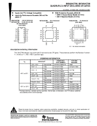 Datasheet SN74AHCT86DRG4 manufacturer TI