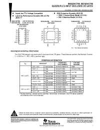 Datasheet SN74AHCT86NSR производства TI