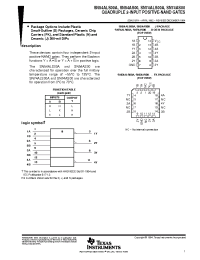 Datasheet SN74ALS00AN3 manufacturer TI