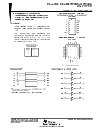 Datasheet SN74ALS04BNE4 manufacturer TI