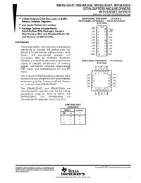 Datasheet SN74ALS244C-1DWRE4 manufacturer TI