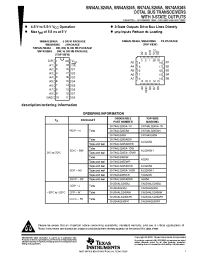 Datasheet SN74ALS245A-1DWR manufacturer TI