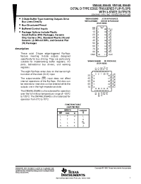 Datasheet SN74ALS564BDWR manufacturer TI