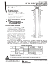 Datasheet SN74ALVCH162268DGGR manufacturer TI