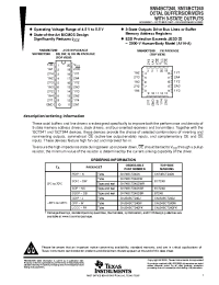 Datasheet SN74BCT240NSR manufacturer TI