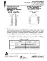 Datasheet SN74BCT646 manufacturer TI