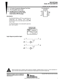 Datasheet SN74CBT3306D manufacturer TI