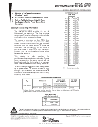 Datasheet SN74CBTLV16210DGG manufacturer TI