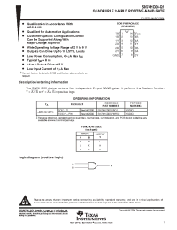Datasheet SN74HC00QPWRQ1 производства TI