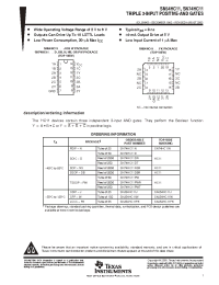 Datasheet SN74HC11 manufacturer TI