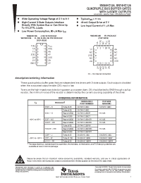 Datasheet SN74HC126DBLE manufacturer TI