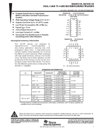 Datasheet SN74HC139 manufacturer TI
