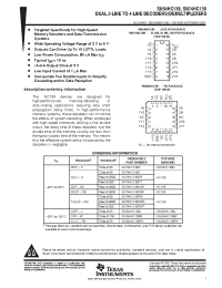 Datasheet SN74HC139PWE4 manufacturer TI