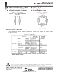 Datasheet SN74HC14PW manufacturer TI