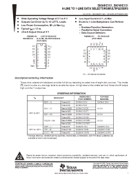 Datasheet SN74HC151PW manufacturer TI