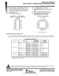 Datasheet SN74HC153PWLE manufacturer TI