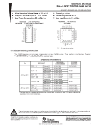 Datasheet SN74HC20PWT manufacturer TI