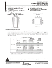 Datasheet SN74HC240NSR manufacturer TI