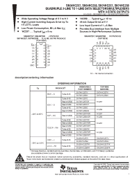 Datasheet SN74HC257N производства TI