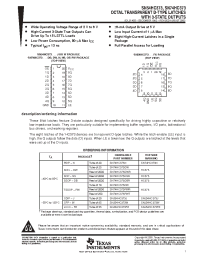 Datasheet SN74HC373PW manufacturer TI