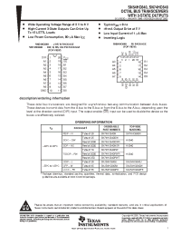 Datasheet SN74HC640NSR manufacturer TI