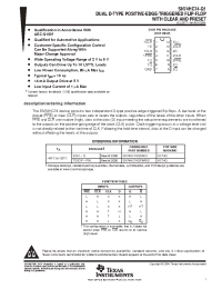 Datasheet SN74HC74QDRQ1 manufacturer TI