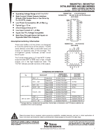 Datasheet SN74HCT541N3 manufacturer TI