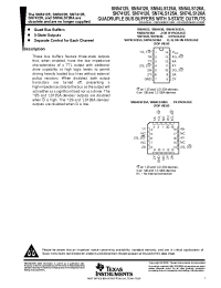 Datasheet SN74LS125A производства TI