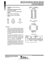 Datasheet SN74LS645-1DWR manufacturer TI