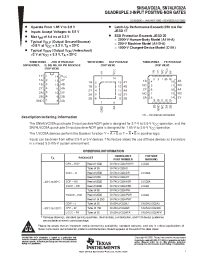 Datasheet SN74LVC02ADBR manufacturer TI