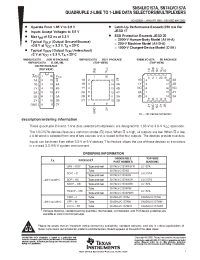 Datasheet SN74LVC157APWLE manufacturer TI