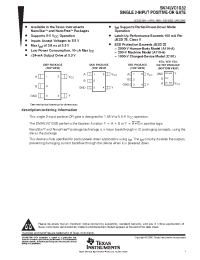 Datasheet SN74LVC1G32YZPR manufacturer TI