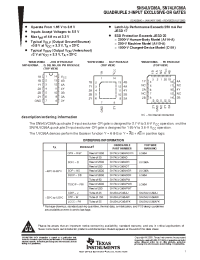 Datasheet SN74LVC86ARGYR manufacturer TI