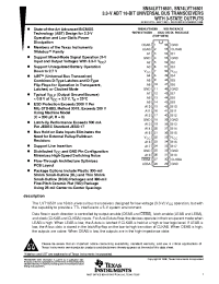 Datasheet SN74LVT16501DL производства TI