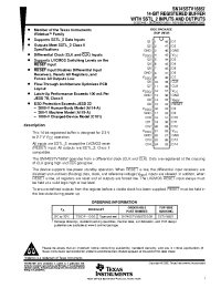 Datasheet SN74SSTV16857 manufacturer TI