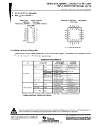 Datasheet SNJ54ALS11AW manufacturer TI