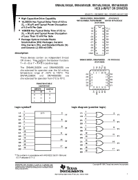 Datasheet SNJ54AS832BJ manufacturer TI